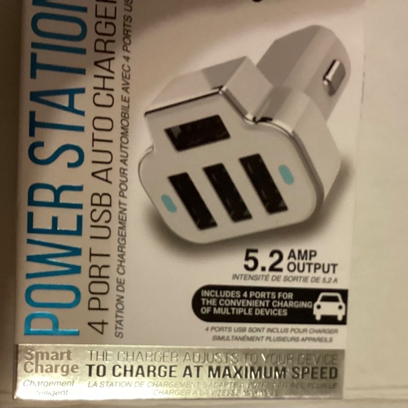 Tech Theory Other - NWT Tech Theory Power Station 4 port usb auto charger